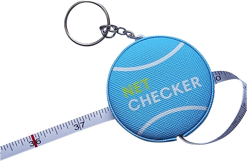 Scoring Right Net Checker Tennis Net Height Measuring Tape and Keyring - Image 1